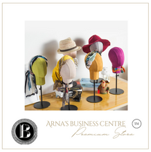 Load image into Gallery viewer, &quot;Arna Royal Gown Collection&quot; Luxury Hat Mannequin Cosmetology Window Display Model
