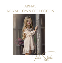 Load image into Gallery viewer, &quot;Arna&quot; Royal Gown Collection - Girls Wedding Evening Party Bridesmaid Long Dress Prom Gown Children Teenager New Year Princess Costume
