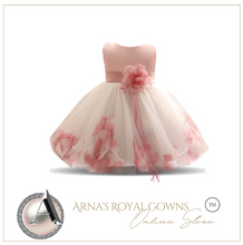 Load image into Gallery viewer, &quot;Arna&quot; Royal Gown Collection - Flower Tulle Toddler Kids Christening Costume Newborn Baby Girl Birthday Dress
