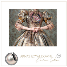 Load image into Gallery viewer, Arna&#39;s Royal Gown Collection - Rococo Baroque Marie Antoinette Ball Dresses 18th Century Victorian Gown

