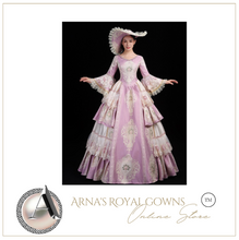 Load image into Gallery viewer, Arna&#39;s Royal Gown Collection - Rococo Baroque Marie Antoinette Ball Dresses 18th Century Victorian Gown
