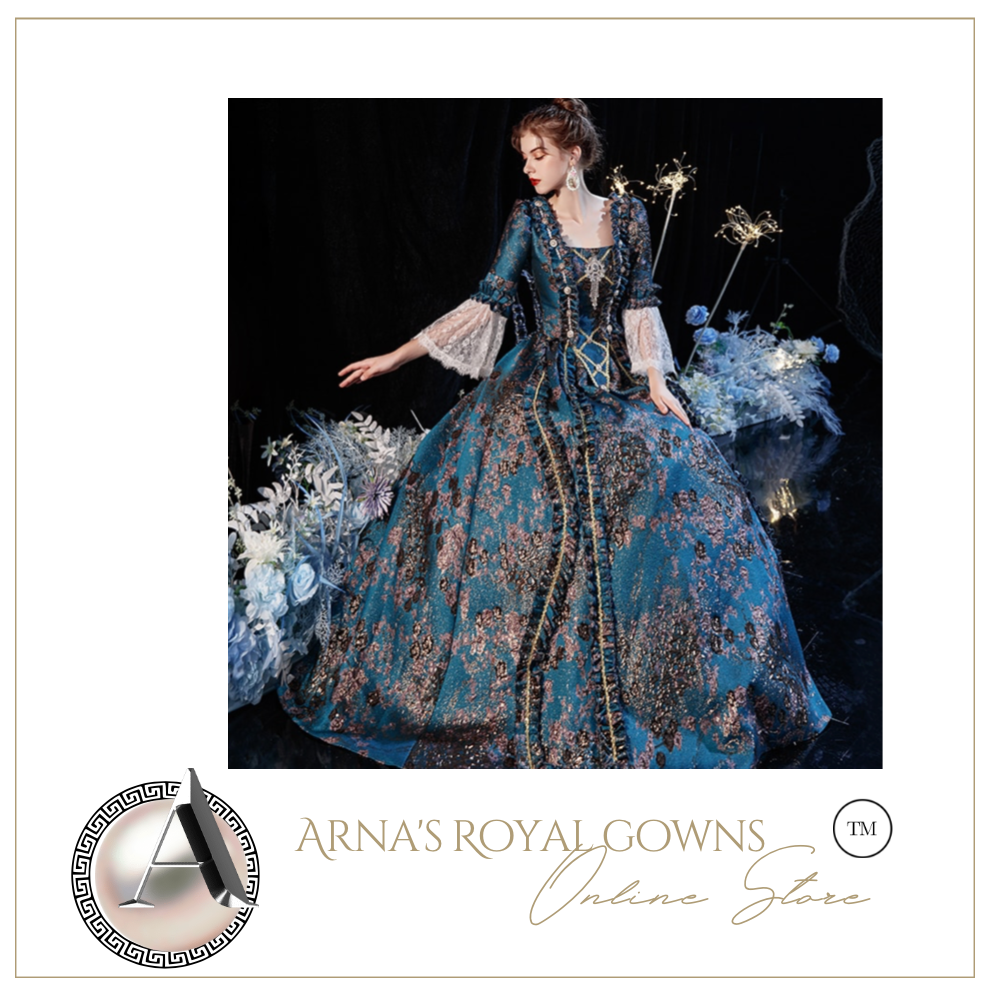 Arna's Royal Gown Collection - Rococo-Style British 18th Century Dress