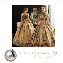 Load image into Gallery viewer, Arna&#39;s Royal Gown Collection - Rococo Baroque Marie Antoinette Ball Dresses 18th Century Victorian Gown
