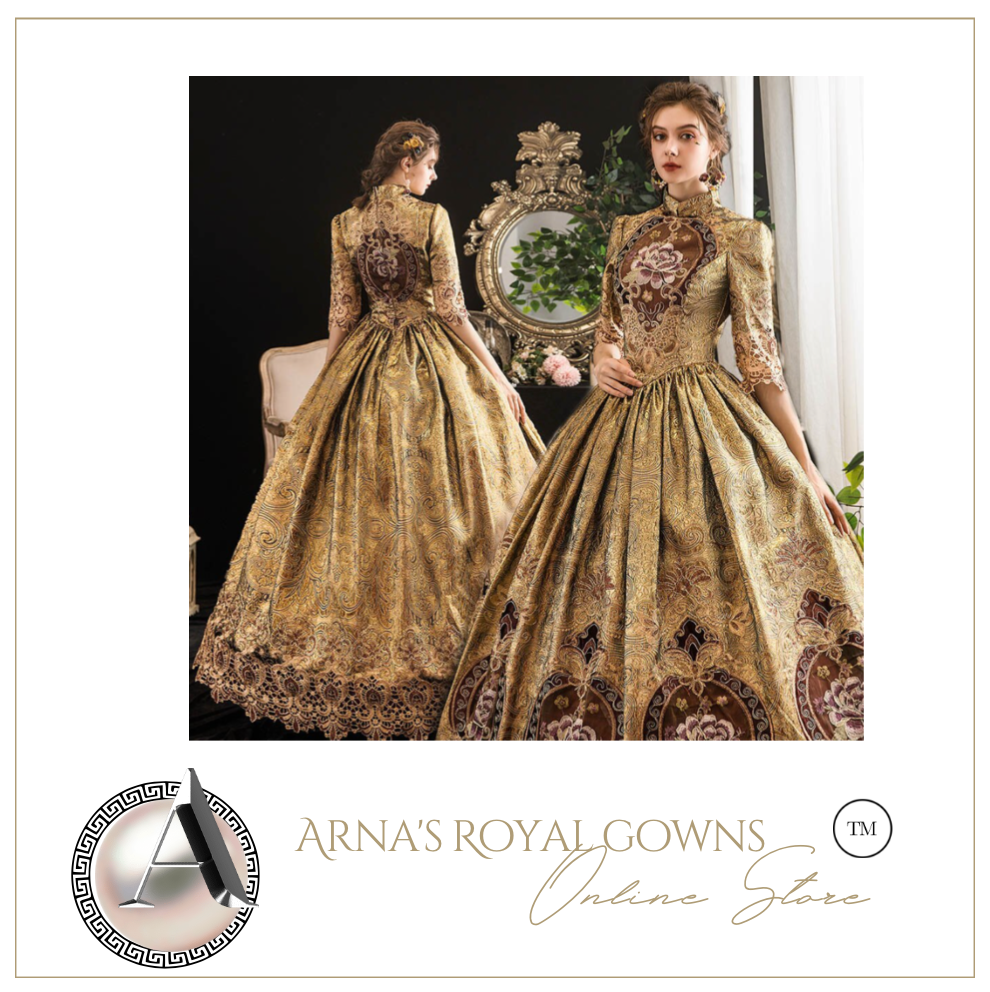 Arna's Royal Gown Collection - Rococo Baroque Marie Antoinette Ball Dresses 18th Century Victorian Gown