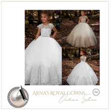 Load image into Gallery viewer, &quot;Arna&quot; Royal Gown Collection - Girl/Formal/Wedding -  Made to Measure - Large range of Colours
