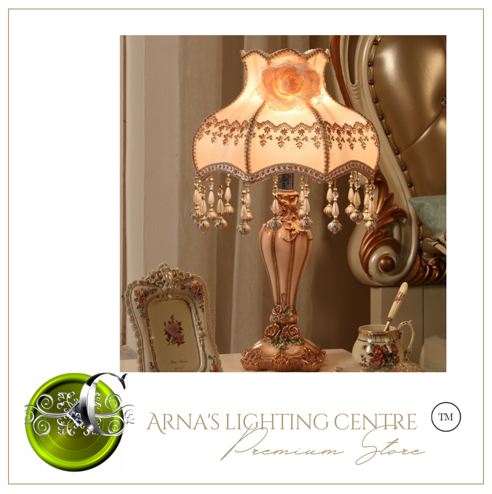 Arna Royal Collection - Vintage European Retro Table Lamp