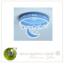 Load image into Gallery viewer, Arna Royal Collection - Children&#39;s Star Moon Hanging Lights LED Chandeliers
