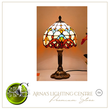 Load image into Gallery viewer, Arna Royal Collection - Table lamp LED Mediterranean Vintage Stained Glass Light
