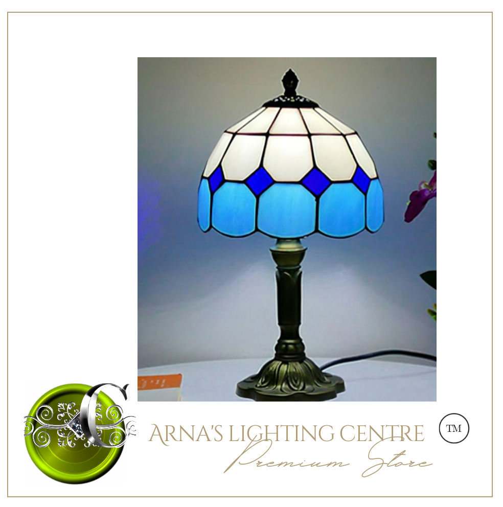 Arna Royal Collection - Table lamp LED Mediterranean Vintage Stained Glass Light