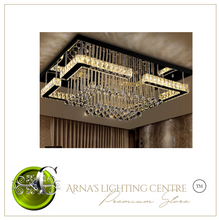 Load image into Gallery viewer, &quot;Arna&#39;s Luxury  Collection&quot; Chandelier K9 Crystal LED Ceiling Chandelier - L90cm x W70 + 68W
