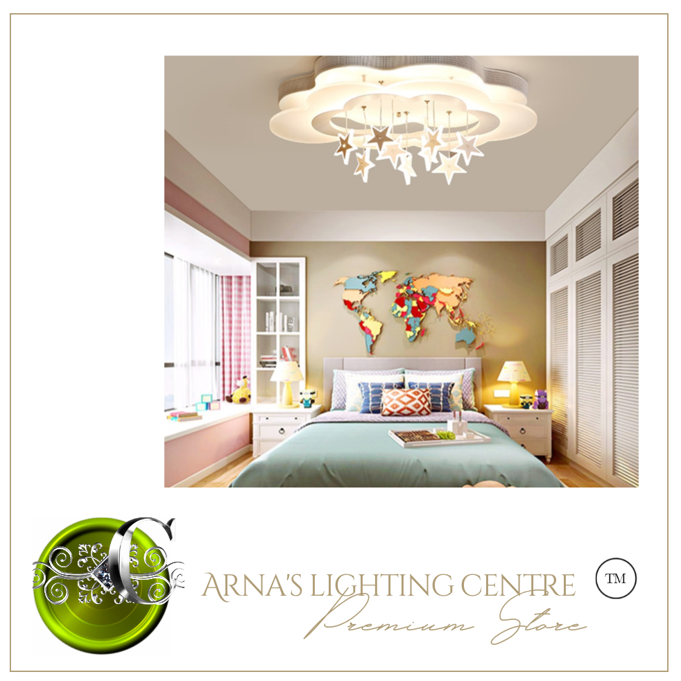 Arna Royal Collection - Children's Star Moon Hanging Lights LED Chandeliers