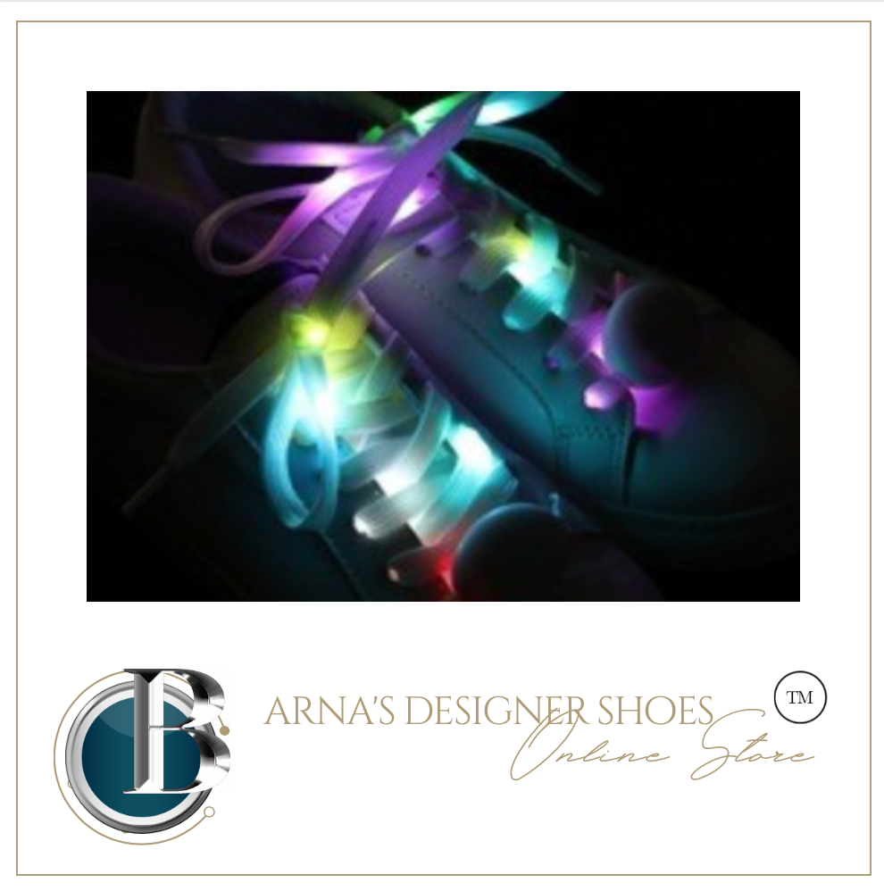 Glow in the Dark Light up Shoe Laces LED - Many Colours/Sizes - NEW ARRIVAL