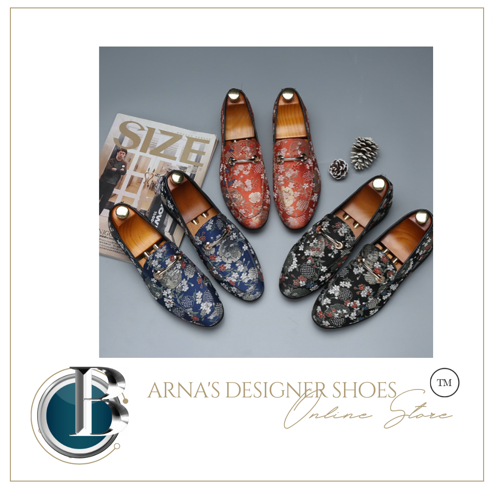 Mens Casual Embroidery Canvas Shoes  - Many Sizes & Colours