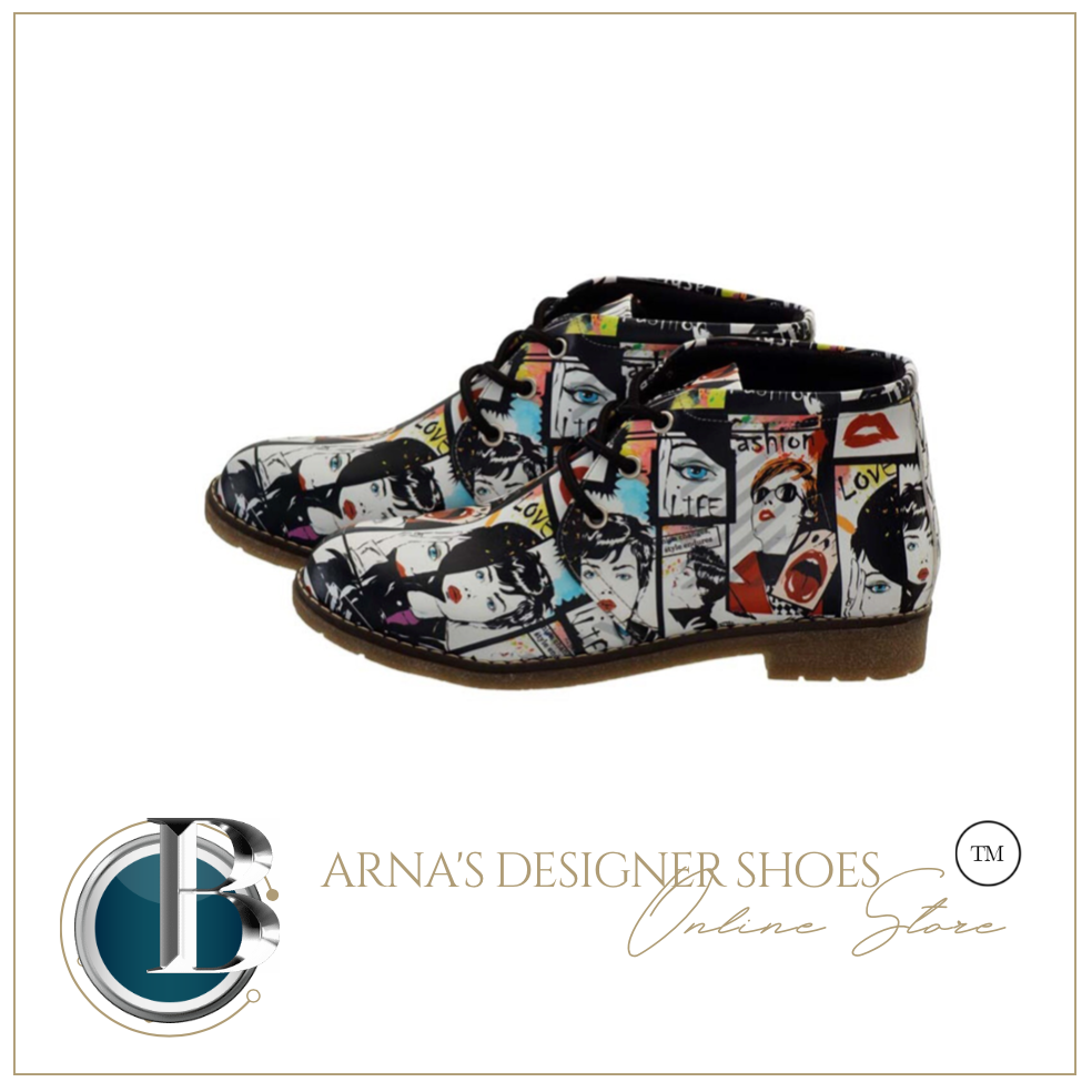Ankle Boots - Many Styles & Colours - Digital Edition Printed Pattern Special Design Women Short Boots