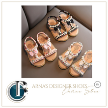 Load image into Gallery viewer, Girls Sandal - Special Occassion - New Summer Sandals Children Pearl Beading
