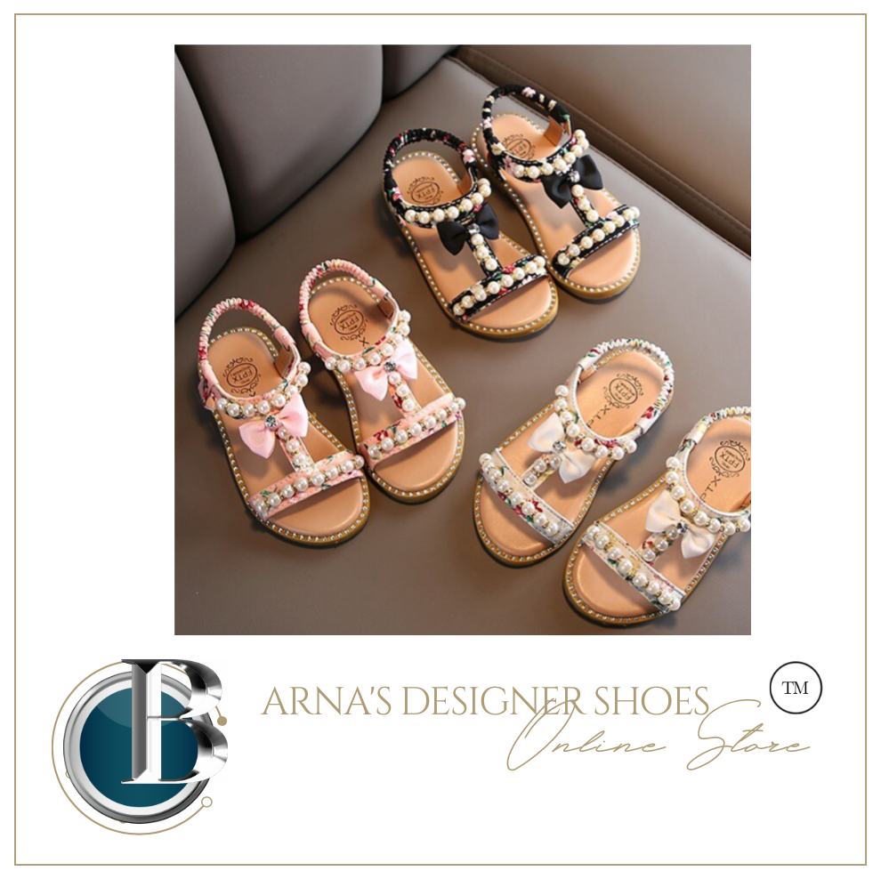 Girls Sandal - Special Occassion - New Summer Sandals Children Pearl Beading