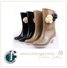 Load image into Gallery viewer, Luxury - Women&#39;s Soft Rain Boots High-Heeled Boots - Water-Proof - Non-Slip
