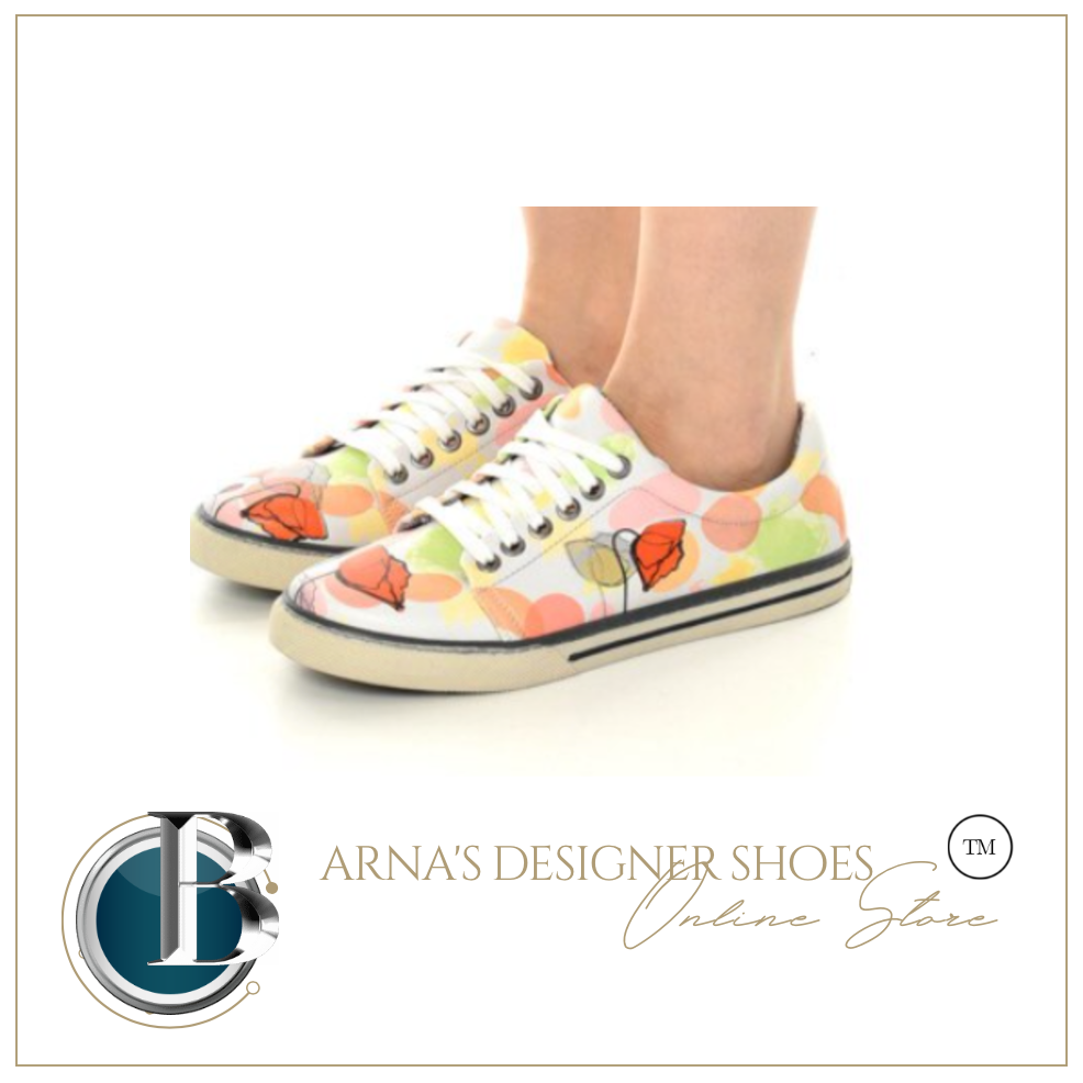 Digital Print Colourful Patterned Women's Sports Shoes