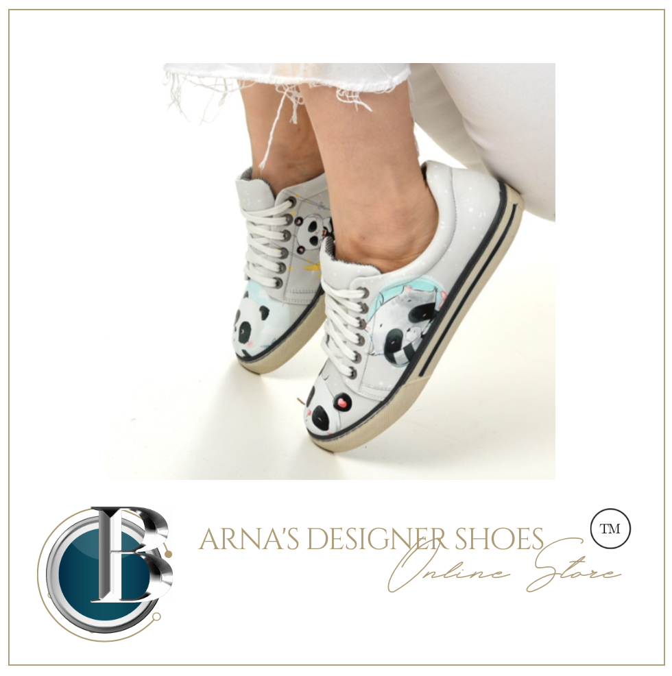 Digital Print Colourful Patterned Women's Sports Shoes