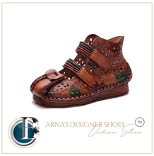 Load image into Gallery viewer, &quot;Arna&quot; Collection Shoes - Handcrafted Original Leathers - Retro Women Sandals Hand-Painted
