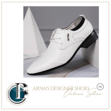 Load image into Gallery viewer, British Slip On Split Leather Pointed Toe Shoes Business Wedding Formal Shoes - Many Colours &amp; Sizes
