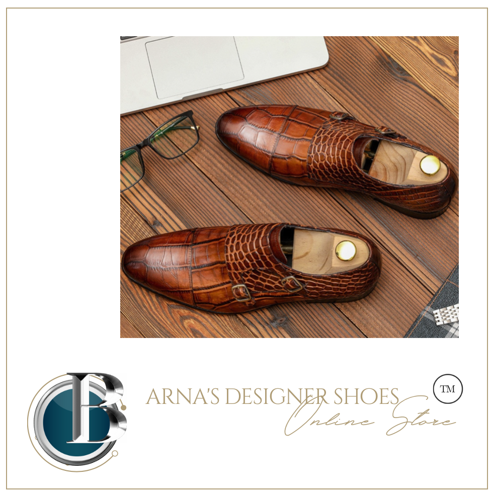 Men Genuine Leather shoes - Black or Brown - Many Sizes