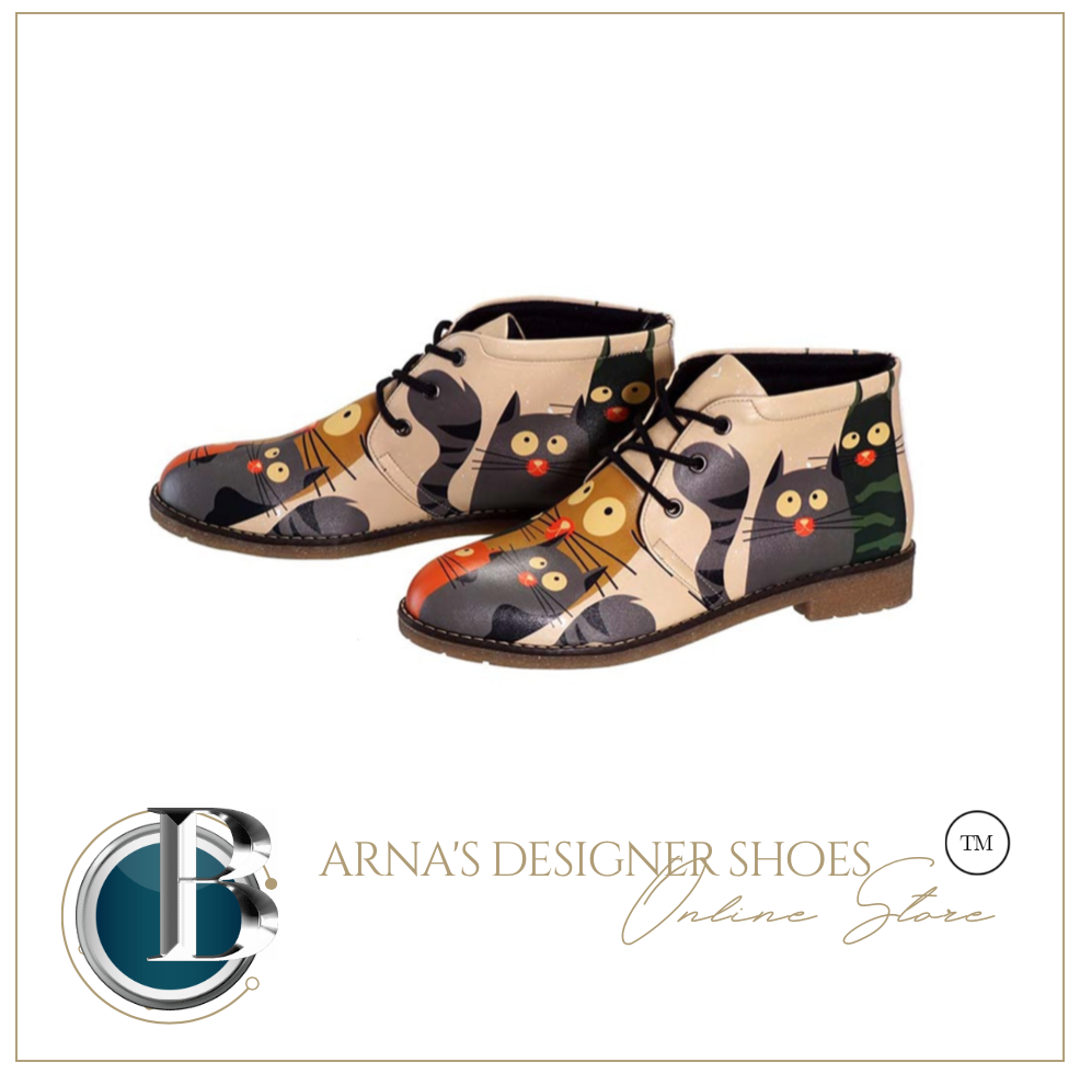 Ankle Boots - Many Styles & Colours - Digital Edition Printed Pattern Special Design Women Short Boots