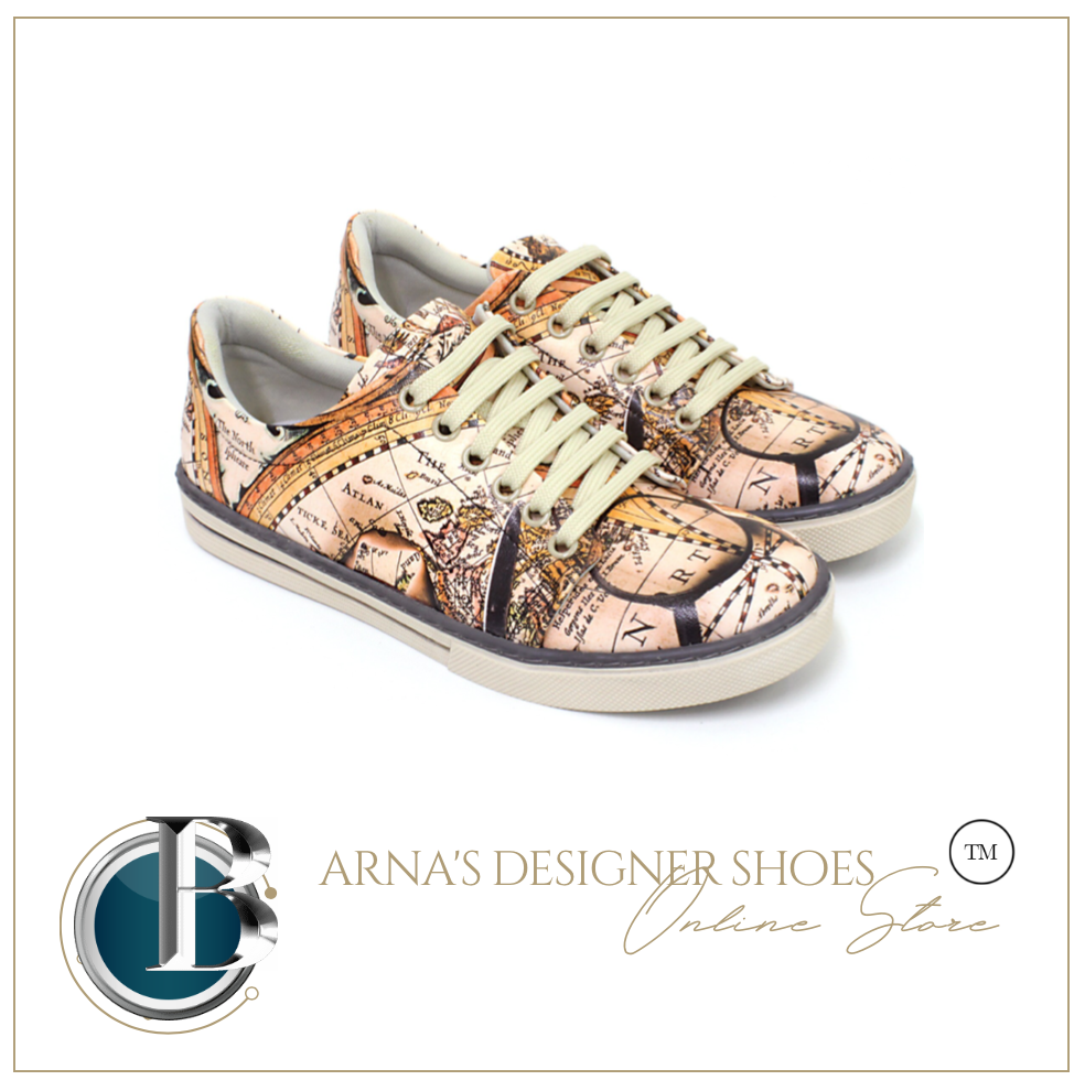 Digital Print Colourful Patterned Women's Sports Shoes - Many Colours & Styles