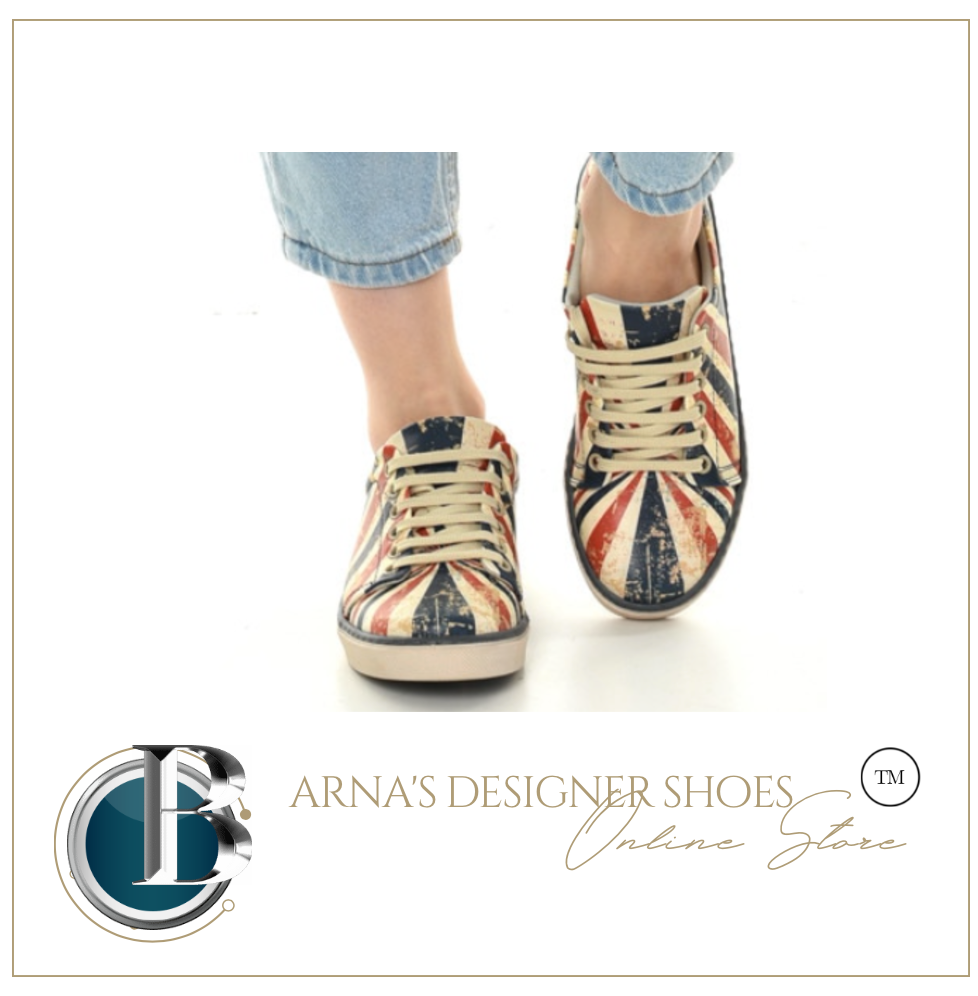 Digital Print Colourful Patterned Women's Sports Shoes