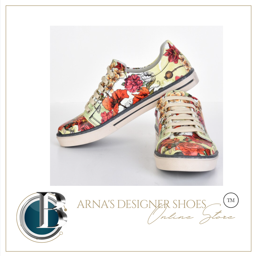 Digital Print Colourful Patterned Women's Sports Shoes Classic Shoes