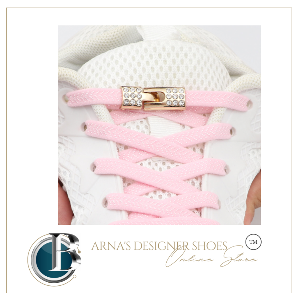 Elastic Diamond Cross Locks Shoe Laces - Many Colours/Sizes - NEW ARRIVAL