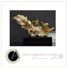 Load image into Gallery viewer, Luxury Feather Statue Designer Gold or Green
