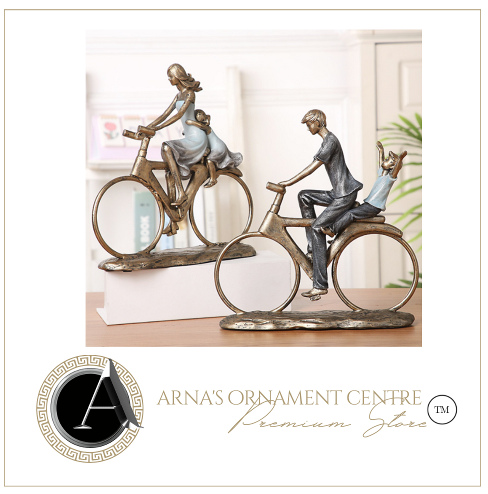 Nordic Sculpture Designer Father & Son - Mother & Daughter Statue Book Shelf Accessories - Office Home & Living