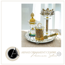 Load image into Gallery viewer, &quot;Arna Lisa&quot; Royal Collection - Top End Crystal Diamond Incense Burner Set
