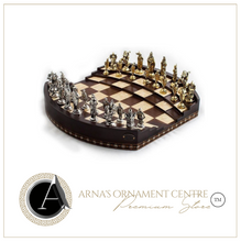Load image into Gallery viewer, &quot;Arna Lisa&quot; Luxury Vintage Finest Collection - Handmade Walnut Wood 3D Big Size Chess Arena - Luxury Zinc Figures
