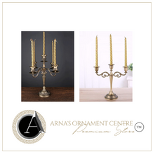 Load image into Gallery viewer, &quot;Arna Royal Victorian Collection&quot;  Vintage European Unique Candelabra Bronze Quality 3 Arm
