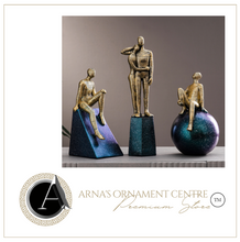 Load image into Gallery viewer, Nordic Abstract Sculpture Golden Book Shelf Accessories - Office Home &amp; Living
