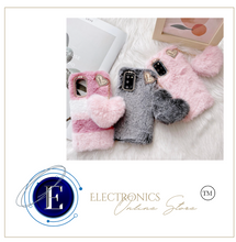 Load image into Gallery viewer, Children Phone Cover - Samsung - Love Heart Pendant Rabbit Furry Case For Samsung S21 Note 20 Ultra 10 + 9 8 S20 FE S10 S9 S8 Plus A71 A51
