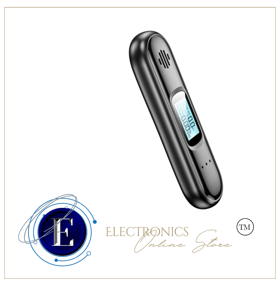 New Portable Non-contact Alcohol Tester Breathalyzer Rechargeable With LED