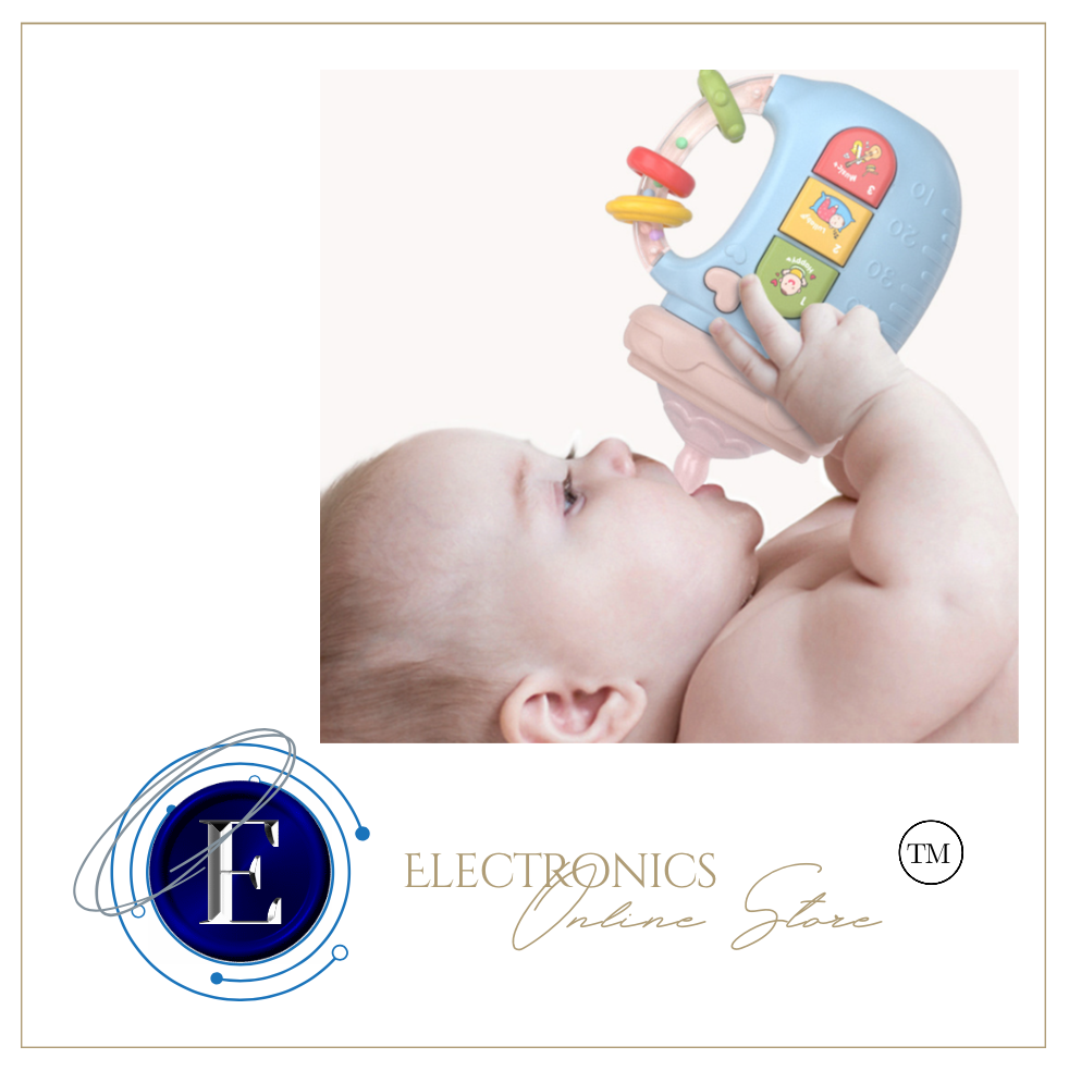 Musical Feeding Bottle Pacifier Teether Rattles Educational Music Toy
