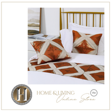 Load image into Gallery viewer, &quot;Arna Royal LUXURY Collection&quot; Hotel Quality Bed Runner/Scarf &amp; 2 Cushion Covers
