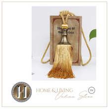 Load image into Gallery viewer, 2PCS Tassel Curtain Tieback Retro Style Curtain Decorative Accessories, Rope Buckle Straps with Hanging Ball
