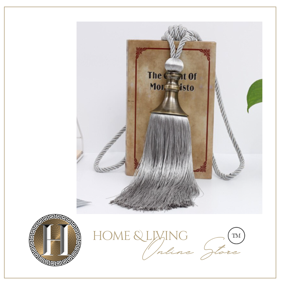 2PCS Tassel Curtain Tieback Retro Style Curtain Decorative Accessories, Rope Buckle Straps with Hanging Ball