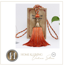 Load image into Gallery viewer, 2PCS Tassel Curtain Tieback Retro Style Curtain Decorative Accessories, Rope Buckle Straps with Hanging Ball
