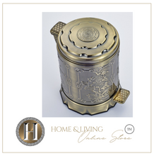 Load image into Gallery viewer, &quot;Arna Royal Vintage Collection&quot;  European Luxury Bronze Stainless Steel Trash Rubbish Bin
