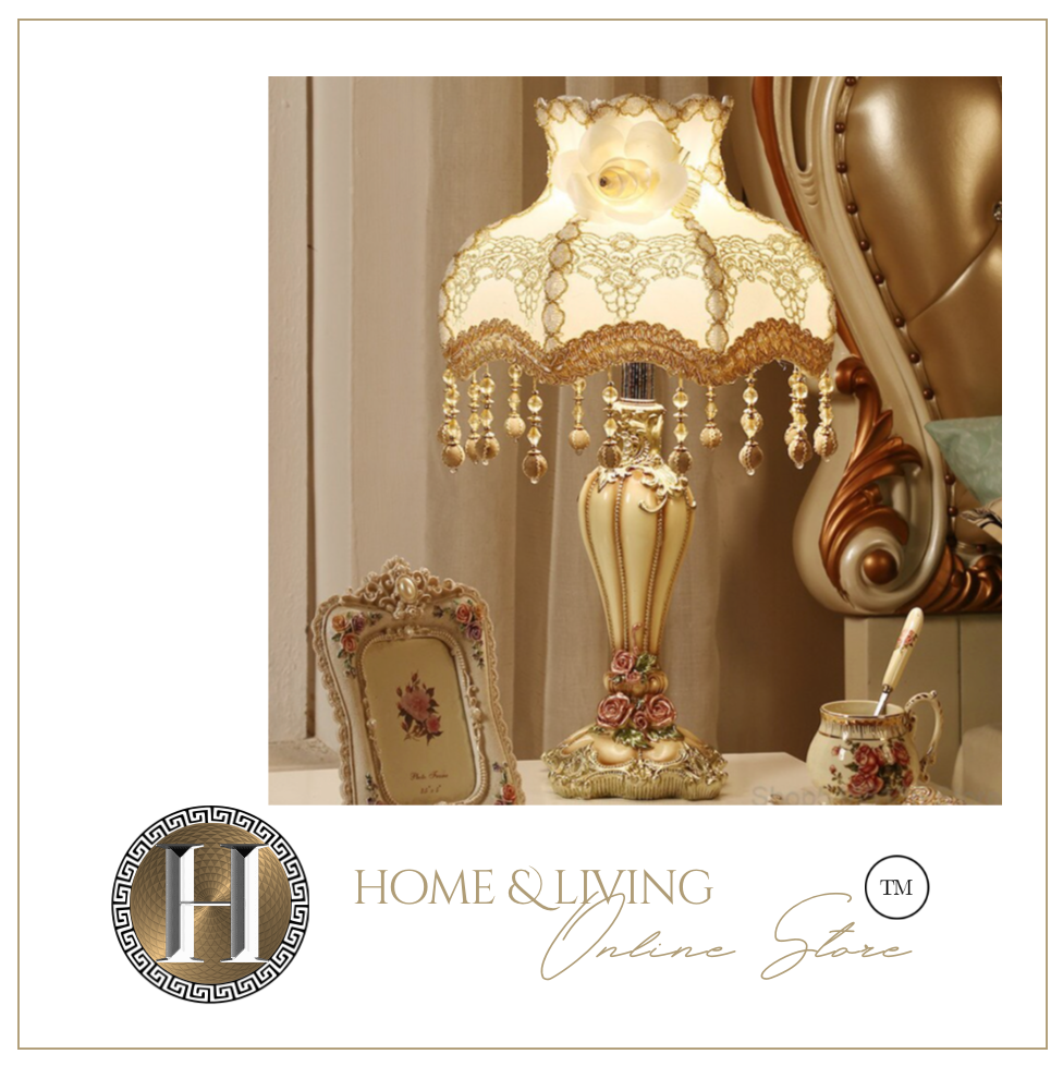Arna Royal Collection - Vintage European Retro Table Lamp