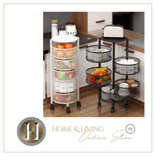 Load image into Gallery viewer, Versatile Storage Set on Casters -  Multi-layer Baskets Kitchen/Bedroom/Bathroom/Sewing Room/Toys
