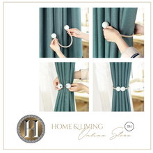 Load image into Gallery viewer, &quot;Arna Collection&quot; Retro/Classical Curtain Magnetic Pearl Ties - Many COLOURS x 2 Pieces
