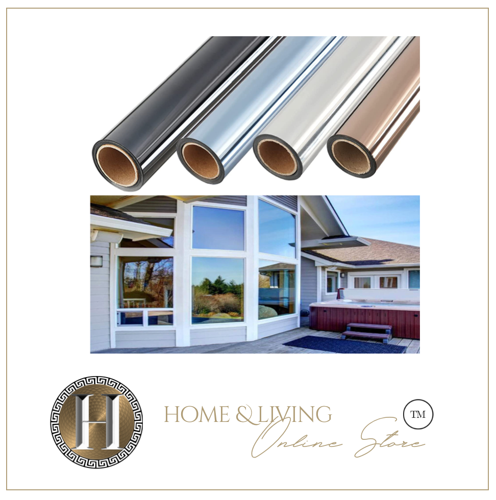 Top Quality - One Way Mirror Window Film Tint - Many Colours & Sizes 100cm