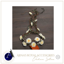 Load image into Gallery viewer, Arna&#39;s Hair Accessories - Exquisite Flower Crown Leaves Rattan Floral Garland Headband for Bride Wedding Photography Accessories
